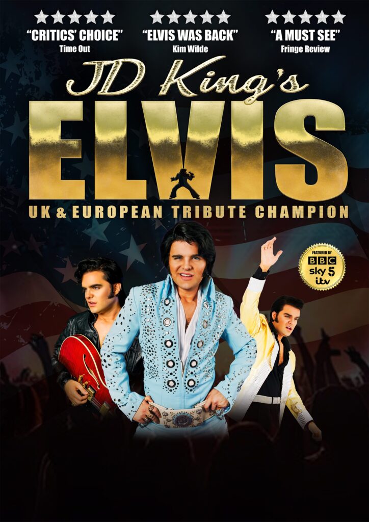Elvis tribute JD King show poster