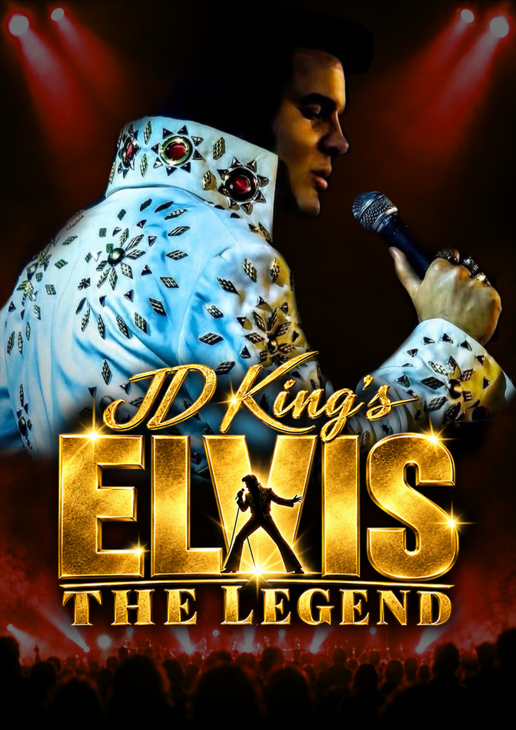 EVENT TITLE 2 poster – JD King Elvis tribute at Venue Name, Town
